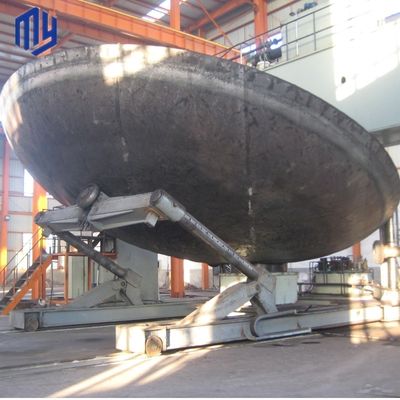 Cabeza del tanque de círculo con el extremo del tubo de acero inoxidable con el soporte personalizado