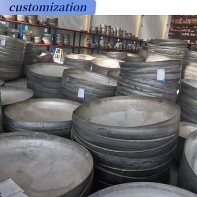 Industria de fundición 24 pulgadas de gran tubo de acero inoxidable final de la cabeza del tanque elíptico plato