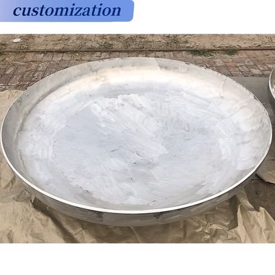 Conexión de soldadura Cabezas de tanque de acero con extremo de plato para partes de calderas de círculo hemisférico
