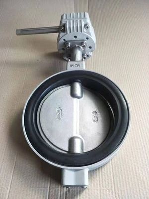Servicio personalizado Cuerpo de aleación de aluminio estándar de dos piezas Wafer Wafer Butterfly Valve