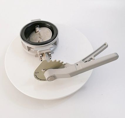 1000 PCS/Día de aleación de aluminio de sujeción anticondensación de wafer de mariposa válvula para el tratamiento del agua