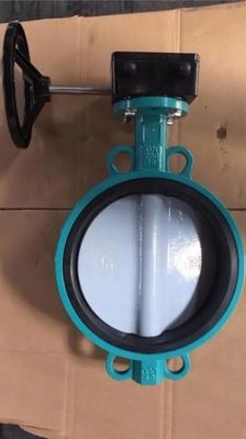 Estructura del diafragma 4 pulgadas centro de la oblea de la válvula de mariposa Manual de la manija para el soporte OEM