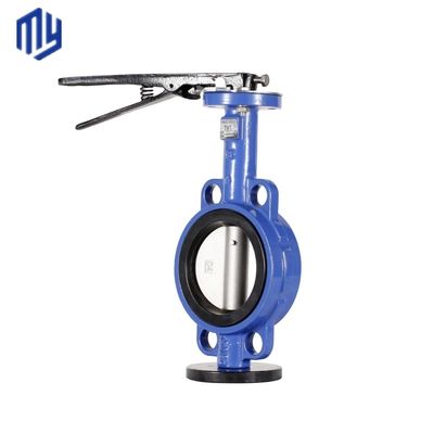 INDUSTRIAL CF8 Di Ci EPDM PTFE fuerte ácido dúctil de hierro palanca operada con válvula de mariposa