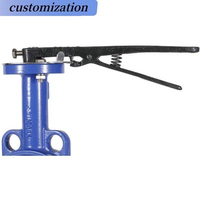 INDUSTRIAL CF8 Di Ci EPDM PTFE fuerte ácido dúctil de hierro palanca operada con válvula de mariposa