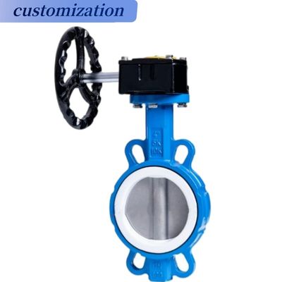 INDUSTRIAL CF8 Di Ci EPDM PTFE fuerte ácido dúctil de hierro palanca operada con válvula de mariposa