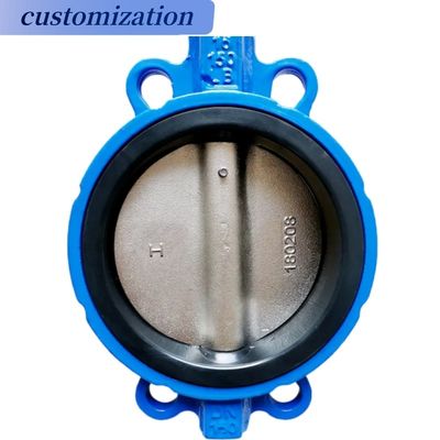 INDUSTRIAL CF8 Di Ci EPDM PTFE fuerte ácido dúctil de hierro palanca operada con válvula de mariposa