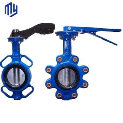 Apoyo OEM 6 pulgadas de válvula de mariposa con rodadura de gusano de acero inoxidable y rueda de mango