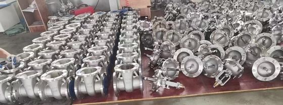 Valvas de puerta manuales largas Ss cuerpo y disco para aplicaciones de fuselaje completo con brillo/saldado