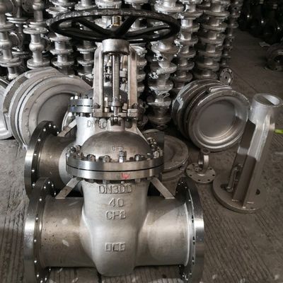 CF8 válvula de salida de extremo con brida de acero inoxidable para filtración de filtros industriales de tipo Y