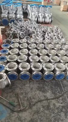 CF8 válvula de salida de extremo con brida de acero inoxidable para filtración de filtros industriales de tipo Y