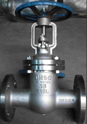 CF8 válvula de salida de extremo con brida de acero inoxidable para filtración de filtros industriales de tipo Y