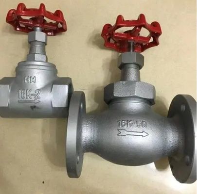 Válvula de globo manual de cuerpo de hierro dúctil de clase 150 para aplicaciones de agua y gas de petróleo