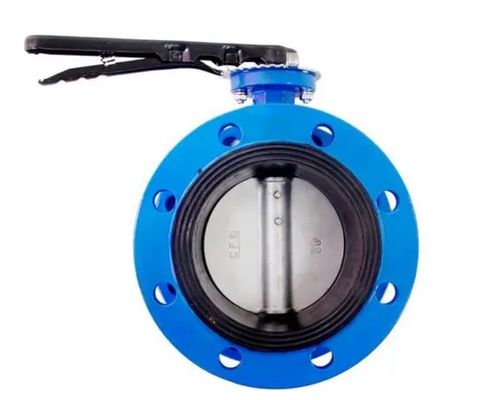 DN100 PN16 válvula de mariposa eléctrica de doble brida con asiento EPDM y disco 304/CF8
