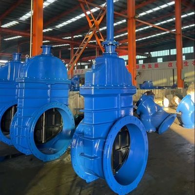 Valva de puerta de hierro fundido GGG50 sin elevación del tallo resistente para el tamaño del puerto personalizado