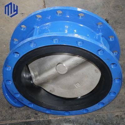 Válvula de mariposa eléctrica de asiento industrial DN600 PN10 PN25 NBR con doble brida rápida abierta