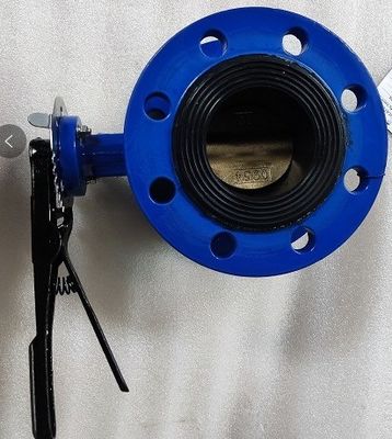 Válvula de mariposa de doble flanco excéntrico de hierro dúctil de gran tamaño DN100-DN2600 DI