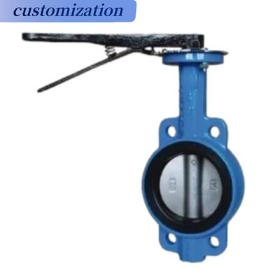 Válvulas para mariposas industriales DN50 pn16 DI Manual de acero inoxidable certificado completo