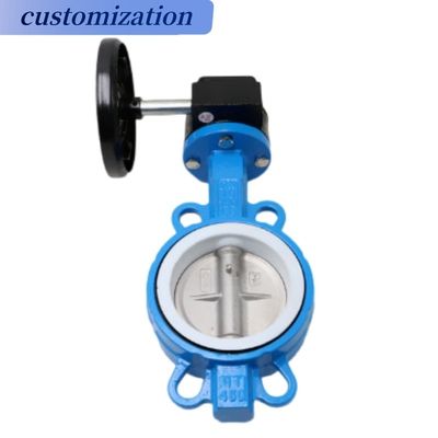 La valva de la mariposa de las obleas estándar API/ANSI/DIN/JIS/ASME con revestimiento de caucho PTFE EPDM