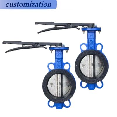 La valva de la mariposa de las obleas estándar API/ANSI/DIN/JIS/ASME con revestimiento de caucho PTFE EPDM