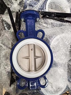 La valva de la mariposa de las obleas estándar API/ANSI/DIN/JIS/ASME con revestimiento de caucho PTFE EPDM