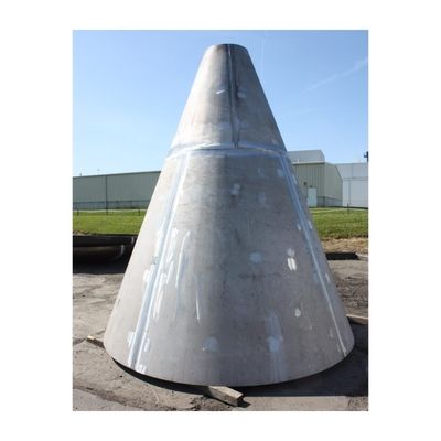 Cubo de fuego de acero inoxidable de carbono, cabeza de tanque de metal elíptico hemisférico