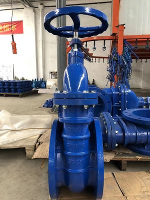 DN32 CI Flange de asiento metálico de hierro fundido Sello blando de estela ascendente de acero inoxidable