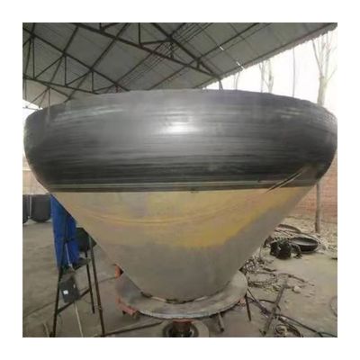 Cabeza cónica de acero inoxidable para el extremo del tanque de la caldera de la torre especificaciones personalizadas