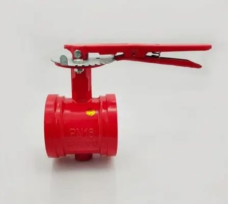 Sistema de incendio 300Psi válvula de mariposa con ranura con señal personalizada a sus necesidades