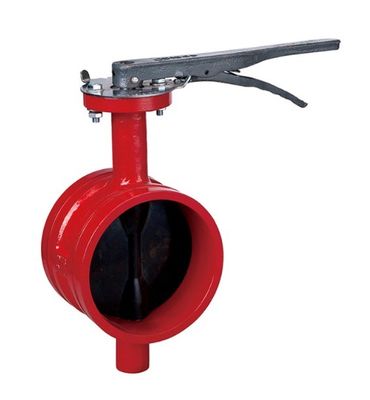 Válvula de mariposa con ranura de fuego DI de temperatura media PN10 PN16 2 "-10" para trinchera