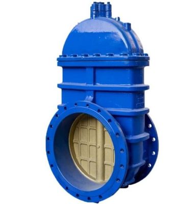 Válvula de puerta de esclusa de hierro dúctil de gran tamaño para agua de larga duración