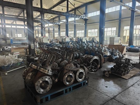 Estructura del diafragma DN1200 El engranaje de gusano de hierro fundido Flange de mariposa válvula para industrial