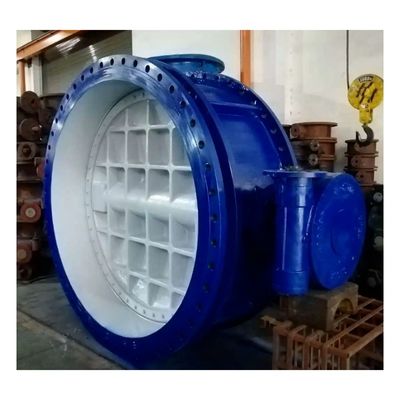 DN1000 Pn16 válvula de mariposa de doble brida excéntrica de temperatura media para el sector industrial