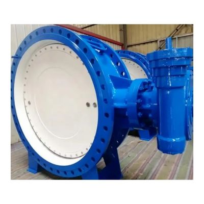Válvula de control de gas de gran tamaño de tipo excéntrico doble con estructura de diafragma