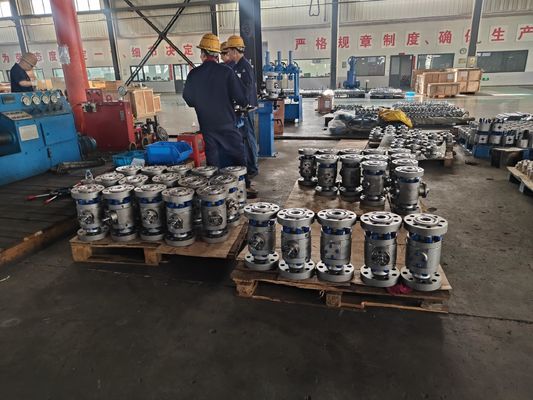 Válvula de control de gas de gran tamaño de tipo excéntrico doble con estructura de diafragma