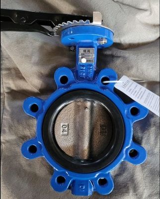 DN350 PN16 Válvula de mariposa EPDM Válvula de hierro dúctil con flanges para el sistema de agua