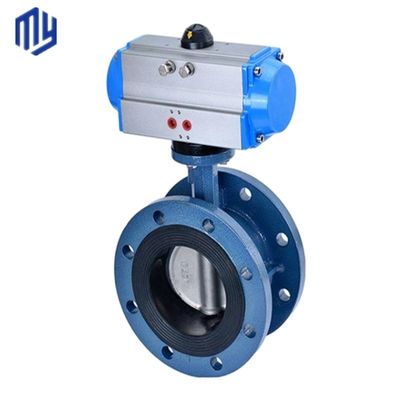 Válvula de mariposa industrial Wcb doble excéntrica diseñada para medios de alta temperatura
