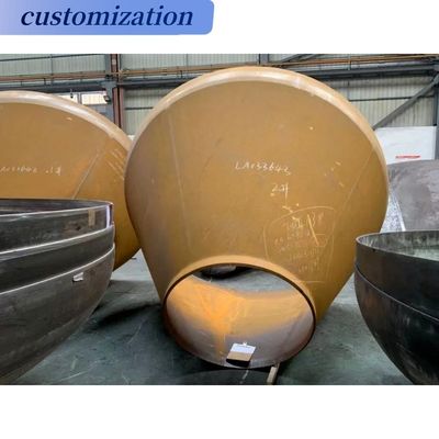 ODM soporte personalizado conexión de soldadura de acero inoxidable del tanque cúpula sello tapa del extremo de cabeza