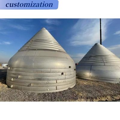 ODM soporte personalizado conexión de soldadura de acero inoxidable del tanque cúpula sello tapa del extremo de cabeza