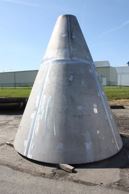 Conexión de soldadura buen vendedor de acero inoxidable recipientes de tanques de la tapa final cabeza de plato cónica