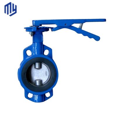 Válvulas de mariposa de bolsas de wafer diseñadas de manera eficiente con revestimiento de caucho PFA PTFE EPDM