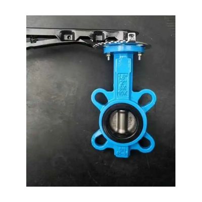Válvulas de mariposa de bolsas de wafer diseñadas de manera eficiente con revestimiento de caucho PFA PTFE EPDM