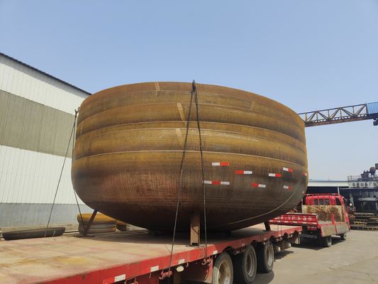 Cabeza del tanque elíptico de acero carbono 304 Cabeza del plato para el tanque de almacenamiento de agua OEM