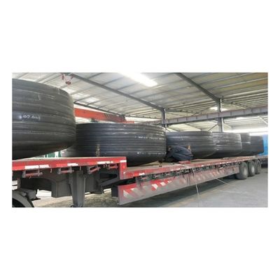 Conexión de soldadura de acero inoxidable roscado con tapa de extremo del tubo del tanque de metal con cabeza circular