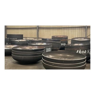 Codo de cabeza de círculo 800 mm Tanque de la platilla final de diseño igual personalizado con acero al carbono