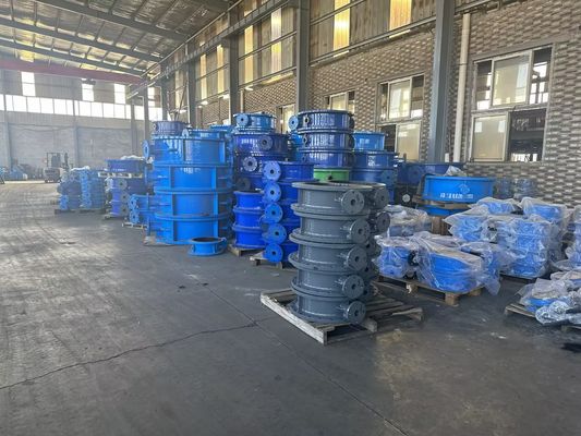 8 pulgadas de hierro fundido válvula de mariposa para el control de flujo manual en entornos industriales