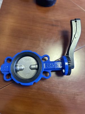 Válvula de mariposa manual de servicio personalizado para OEM tipo de wafer de cinturón de brida de acero dúctil