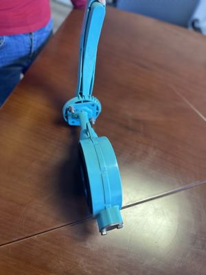 Válvula de mariposa revestida con PTFE de 200 mm para operación manual en aplicaciones industriales