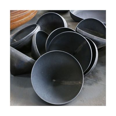 Conexión de soldadura con cabeza circular ASME ss304 316 s235jr Finales cónicos del tanque para partes de calentadores de caldera