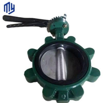 Válvulas de mariposa hidráulica de hierro fundido Extensión del tallo Flange de PVC neumático 1 pulgada sanitario