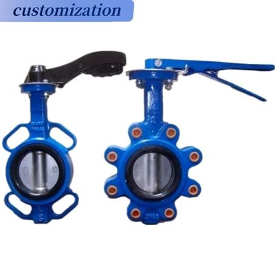Válvulas de mariposa hidráulica de hierro fundido Extensión del tallo Flange de PVC neumático 1 pulgada sanitario